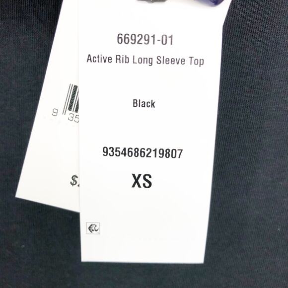 COTTON ON BODY Women's Active Rib Long Sleeve Top Black XS Relaxed Fit NWT - Picture 10 of 13